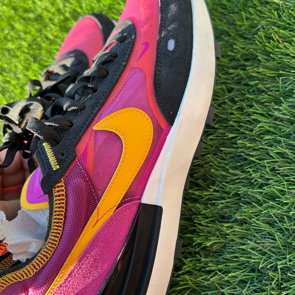 Nike Women's Pink and Yellow Sneakers